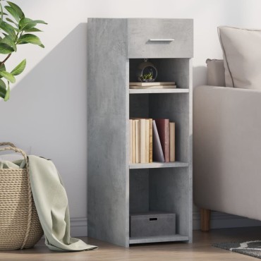 vidaXL Ντουλάπι Γκρι Σκυροδέματος 30x42,5x93cm Επεξεργασμένο Ξύλο 1 τεμ.