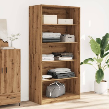 vidaXL Ντουλάπα Αρτισιανή Δρυς 100x50x200cm Επεξεργασμένο Ξύλο 1 τεμ.