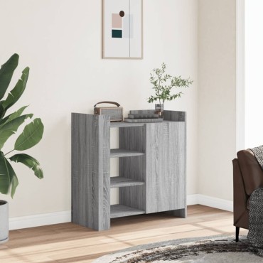 vidaXL Ντουλάπι Γκρι Sonoma 73,5x35x75cm από Επεξεργασμένο Ξύλο 1 τεμ.