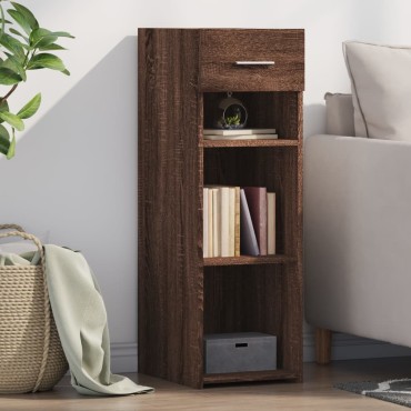 vidaXL Μπουφές Καφέ Δρυς 30x42,5x93cm από Επεξεργασμένο Ξύλο 1 τεμ.