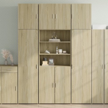 vidaXL Ντουλάπι Sonoma Δρυς 80x42,5x249cm από Επεξεργασμένο Ξύλο 1 τεμ.