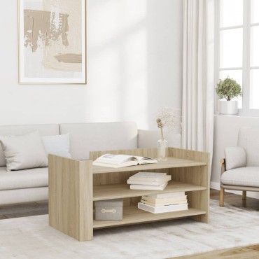 vidaXL Τραπεζάκι Σαλονιού Sonoma Δρυς 100x50x50cm Επεξεργασμένο Ξύλο 1 τεμ.