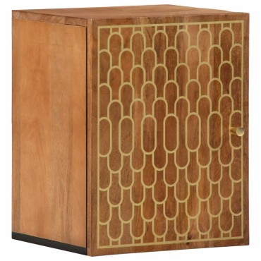 vidaXL Ντουλάπι Μπάνιου Επιτοίχιο 38x33x48cm από Μασίφ Ξύλο Μάνγκο 1 τεμ.
