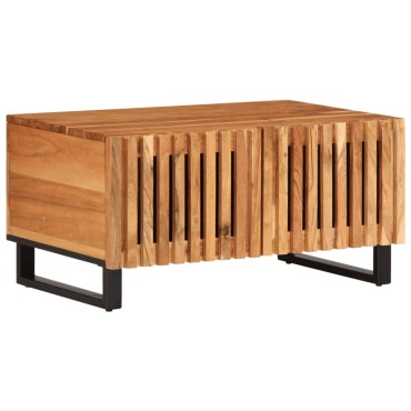 vidaXL Τραπεζάκι Σαλονιού 80x51x40cm από Μασίφ Ξύλο Ακακίας 1 τεμ.