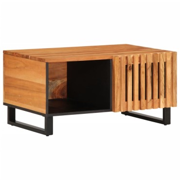vidaXL Τραπεζάκι Σαλονιού 80x51x40cm από Μασίφ Ξύλο Ακακίας 1 τεμ.