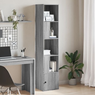 vidaXL Βιβλιοθήκη Γκρι Sonoma 40x36x189cm από Επεξεργ. Ξύλο 1 τεμ.