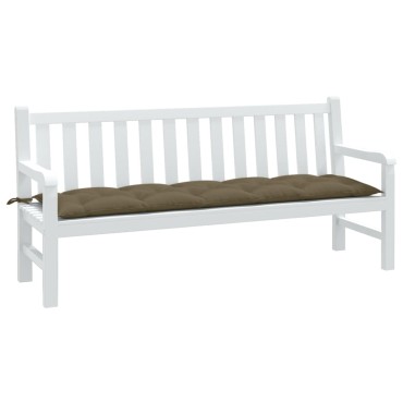 vidaXL Μαξιλάρι Πάγκου Κήπου Taupe Μελανζέ 180x50x7cm Ύφασμα