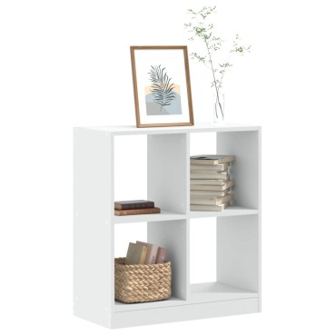 vidaXL Βιβλιοθήκη Λευκή 68,5x32x75cm από Επεξεργασμένο Ξύλο 1 τεμ.