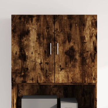 vidaXL Ντουλάπι Τοίχου Καπνιστή Δρυς 80x42,5x64cm Επεξεργασμένο Ξύλο 1 τεμ.