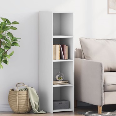 vidaXL Ντουλάπι Λευκό 30x41x124cm από Επεξεργασμένο Ξύλο 1 τεμ.