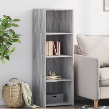 vidaXL Ντουλάπι Γκρι Sonoma 40x41x124cm από Επεξεργασμένο Ξύλο 1 τεμ.