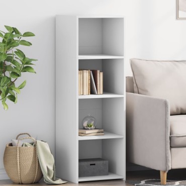 vidaXL Ντουλάπι Λευκό 40x41x124cm από Επεξεργασμένο Ξύλο 1 τεμ.