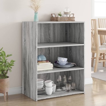 vidaXL Ντουλάπι Γκρι Sonoma 70x41x93cm από Επεξεργασμένο Ξύλο 1 τεμ.
