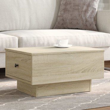vidaXL Τραπεζάκι Σαλονιού Sonoma Δρυς 60x45x31cm Επεξεργ. Ξύλο 1 τεμ.