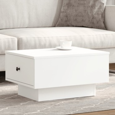 vidaXL Τραπεζάκι Σαλονιού Λευκό 60x45x31cm Επεξεργασμένο Ξύλο 1 τεμ.