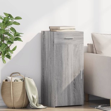 vidaXL Ντουλάπι Γκρι Sonoma 40x42,5x93cm από Επεξεργασμένο Ξύλο 1 τεμ.