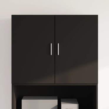 vidaXL Ντουλάπι Τοίχου Μαύρο 80x42,5x64cm από Επεξεργασμένο Ξύλο 1 τεμ.