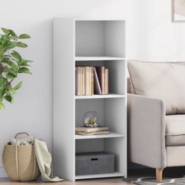 vidaXL Ντουλάπι Λευκό 45x41x124cm από Επεξεργασμένο Ξύλο 1 τεμ.