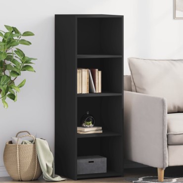 vidaXL Ντουλάπι Μαύρο 40x41x124cm από Επεξεργασμένο Ξύλο 1 τεμ.