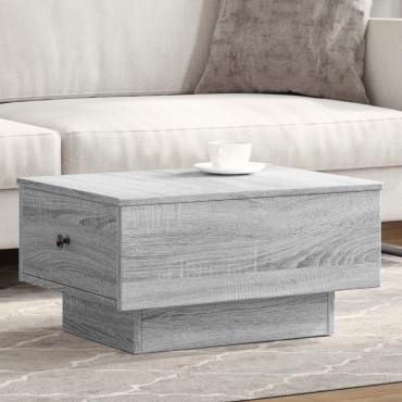 vidaXL Τραπεζάκι Σαλονιού Γκρι Sonoma 60x45x31cm Επεξεργασμένο Ξύλο 1 τεμ.