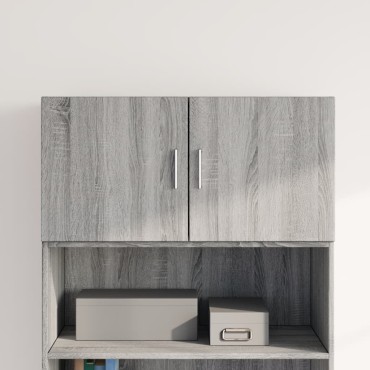 vidaXL Ντουλάπι Τοίχου Γκρι Sonoma 80x42,5x40cm Επεξεργασμένο Ξύλο 1 τεμ.