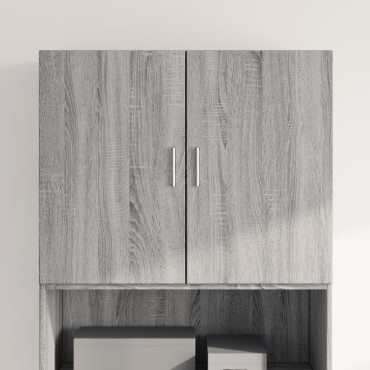 vidaXL Ντουλάπι Τοίχου Γκρι Sonoma 80x42,5x64cm Επεξεργασμένο Ξύλο 1 τεμ.