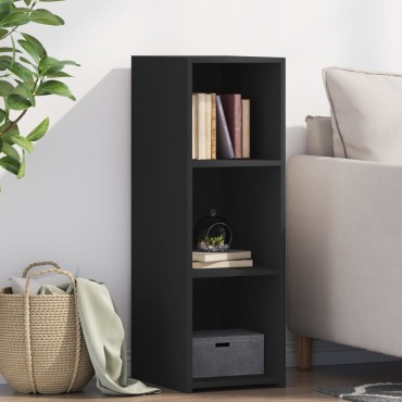 vidaXL Συρταριέρα Μαύρη 30x41x93cm από Επεξεργασμένο Ξύλο 1 τεμ.