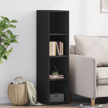 vidaXL Ντουλάπι Μαύρο 30x41x124cm από Επεξεργασμένο Ξύλο 1 τεμ.