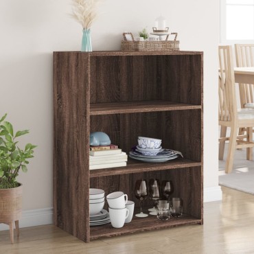 vidaXL Μπουφές Καφέ Δρυς 70x41x93cm από Επεξεργασμένο Ξύλο 1 τεμ.
