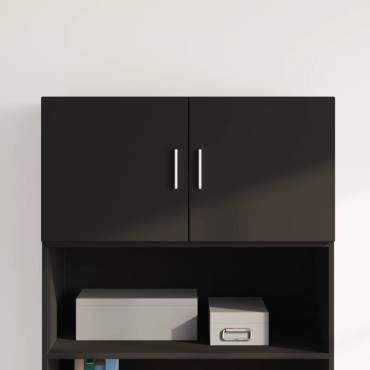 vidaXL Ντουλάπι Τοίχου Μαύρο 80x42,5x40cm από Επεξεργασμένο Ξύλο 1 τεμ.