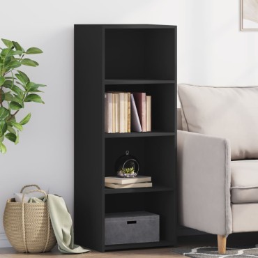 vidaXL Ντουλάπι Μαύρο 45x41x124cm από Επεξεργασμένο Ξύλο 1 τεμ.