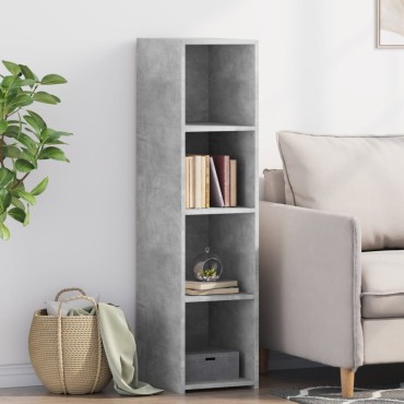 vidaXL Ντουλάπι Γκρι Σκυροδέματος 30x41x124cm από Επεξεργασμένο Ξύλο 1 τεμ.