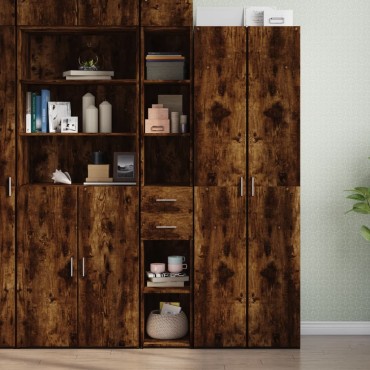 vidaXL Ντουλάπι Καπνιστή Δρυς 30x42,5x185cm από Επεξεργασμένο Ξύλο 1 τεμ.