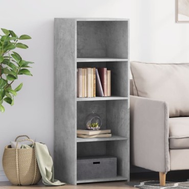 vidaXL Ντουλάπι Γκρι Σκυρ. 45x41x124cm από Επεξεργασμένο Ξύλο 1 τεμ.