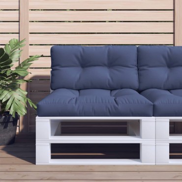 vidaXL Μαξιλάρι Παλέτας Ναυτικό Μπλε 70x40x12cm Ύφασμα Oxford
