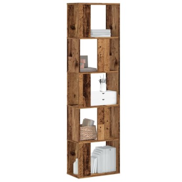 vidaXL Βιβλιοθήκη 5 Επιπέδων 45x23,5x162,5cm Επεξεργ. Ξύλο 1 τεμ.