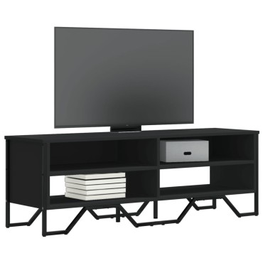 vidaXL Έπιπλο Τηλεόρασης Μαύρο 122x34x41cm Επεξεργασμένο Ξύλο