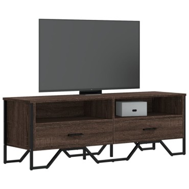 vidaXL Έπιπλο Τηλεόρασης Καπνιστή Δρυς 122x34x41cm Επεξεργασμένο Ξύλο