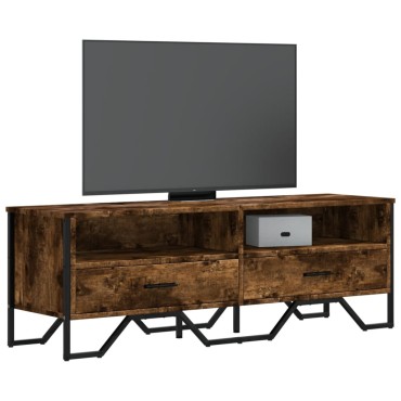 vidaXL Έπιπλο Τηλεόρασης Καπνιστή Δρυς 122x34x41cm Επεξεργασμένο Ξύλο