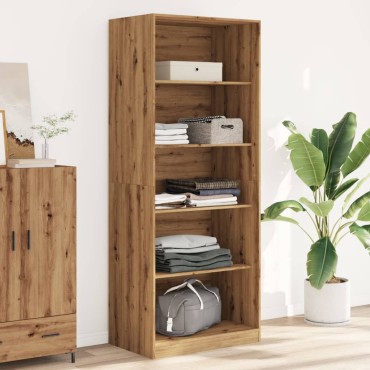 vidaXL Ντουλάπα Αρτισιανή Δρυς 80x50x200cm από Επεξεργασμένο Ξύλο 1 τεμ.