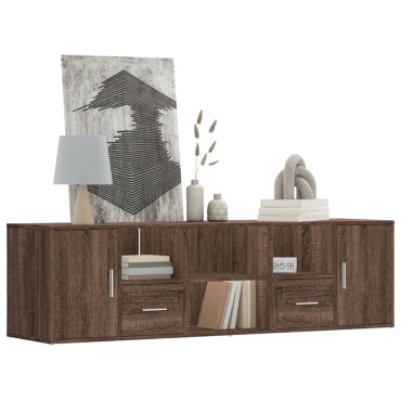 vidaXL Γωνιακό Έπιπλο Καφέ δρυς 160x40x45cm από Επεξεργ. Ξύλο 1 τεμ.