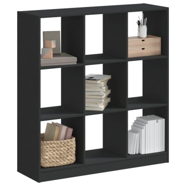 vidaXL Βιβλιοθήκη Μαύρο 102x32x108cm από Επεξεργασμένο Ξύλο 1 τεμ.