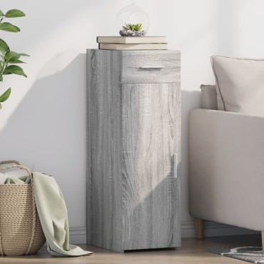 vidaXL Ντουλάπι Γκρι Sonoma 30x42,5x93cm από Επεξεργασμένο Ξύλο 1 τεμ.