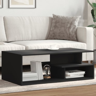 vidaXL Τραπεζάκι Σαλονιού Μαύρο 102x55x35cm από Επεξεργασμένο Ξύλο 1 τεμ.