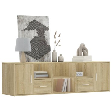 vidaXL Ντουλάπι Γωνιακό Sonoma Δρυς 160x40x45cm Επεξεργασμένο Ξύλο 1 τεμ.