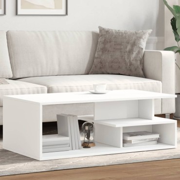 vidaXL Τραπεζάκι Σαλονιού Λευκό 102x55x35cm από Επεξεργασμένο Ξύλο 1 τεμ.