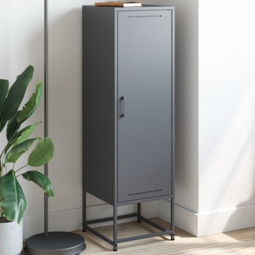 vidaXL Ντουλάπι Ανθρακί 36x39x123cm από Ατσάλι 1 τεμ.