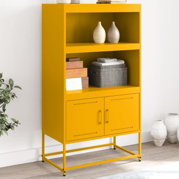 vidaXL Ραφιέρα Λευκή 68,5x38,5x107cm από Ατσάλι 1 τεμ.
