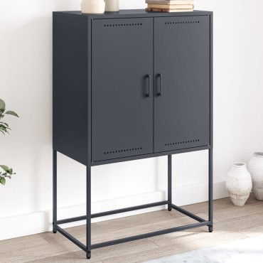 vidaXL Ντουλάπι Ανθρακί 68,5x38,5x107cm από Ατσάλι 1 τεμ.