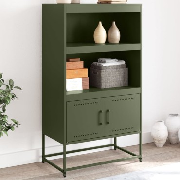 vidaXL Έπιπλο Τηλεόρασης Ανθρακί 100,5x39x60,5cm από Ατσάλι